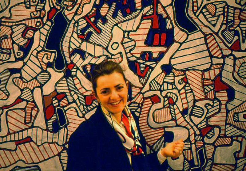 42-Centre Pompidou (Paola e un quadro di Dubuffet),19 aprile 1987.jpg